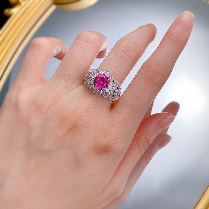 Art Deco Unique Ruby Ring