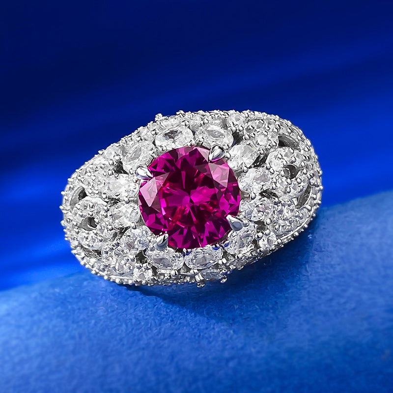 Art Deco Unique Ruby Ring