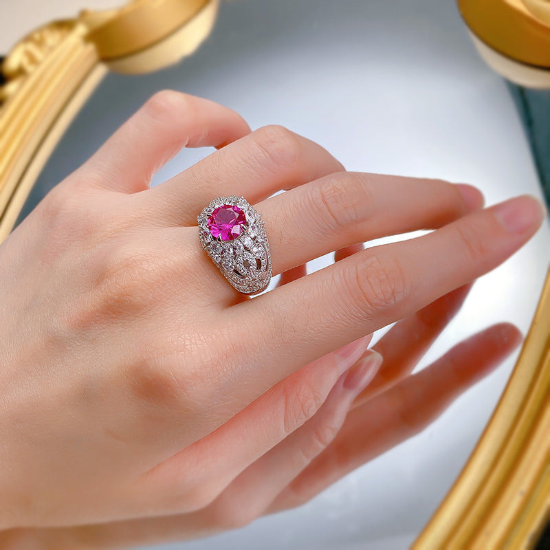 Art Deco Unique Ruby Ring