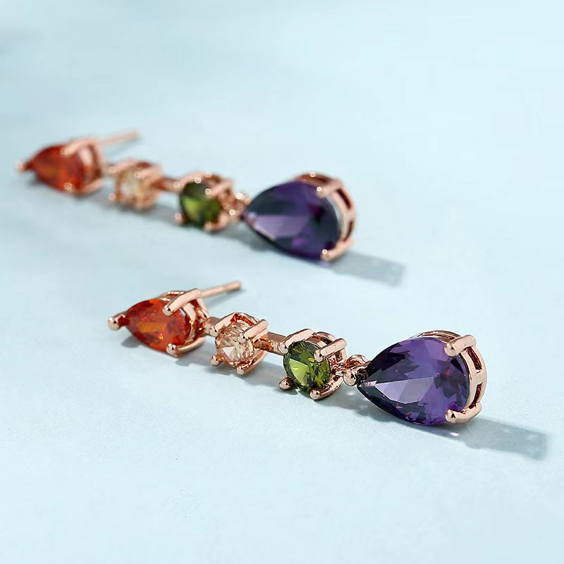 Multicolor Stone Earrings - HERS
