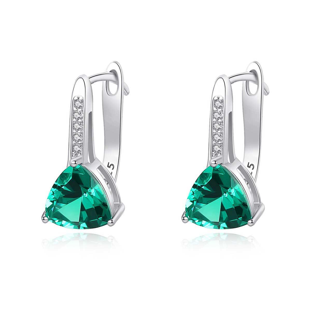 Emerald Stone Earrings - HERS