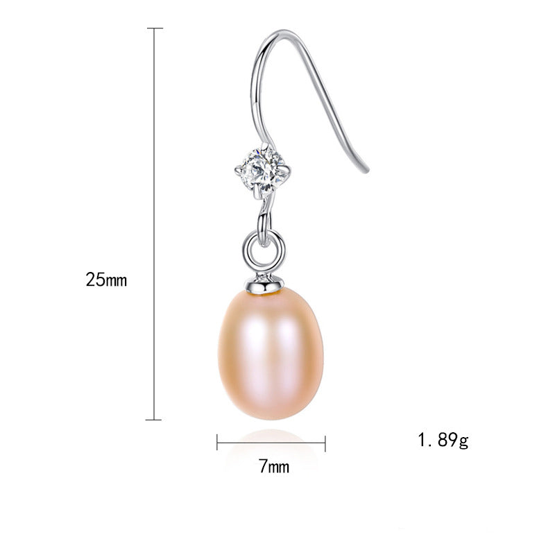 Pink Pearl Drop Earrings - HERS