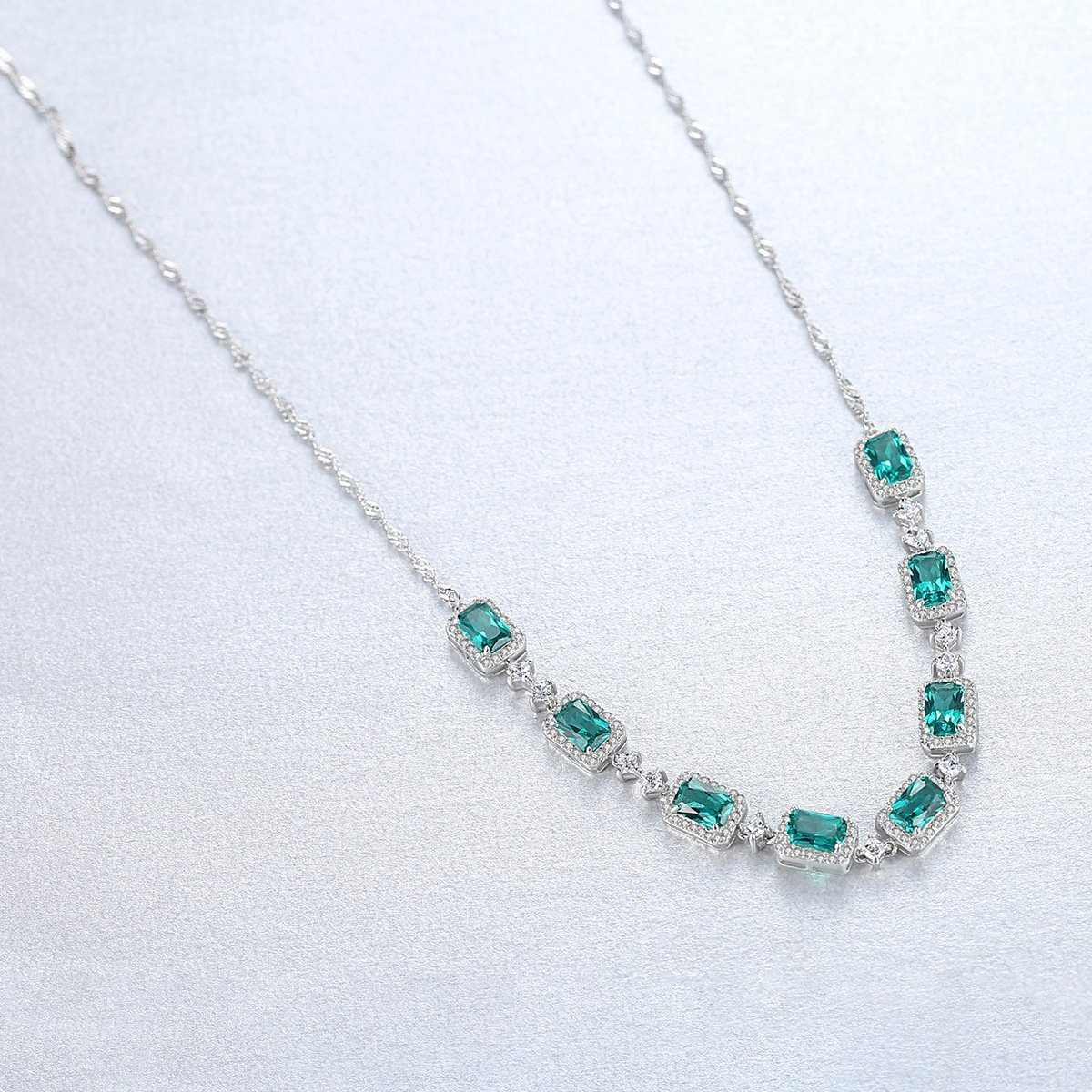 Emerald Tennis Necklace - HERS