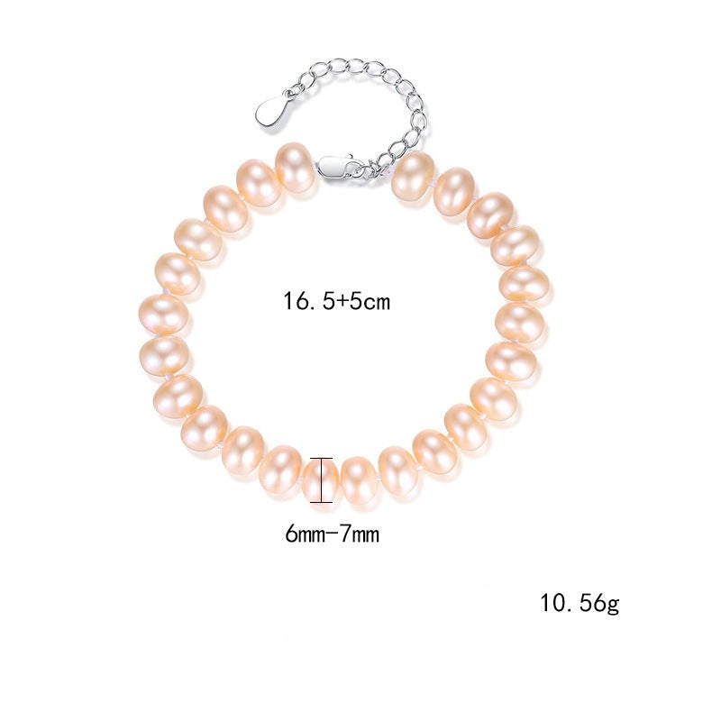 Pink Pearl Tennis Bracelet