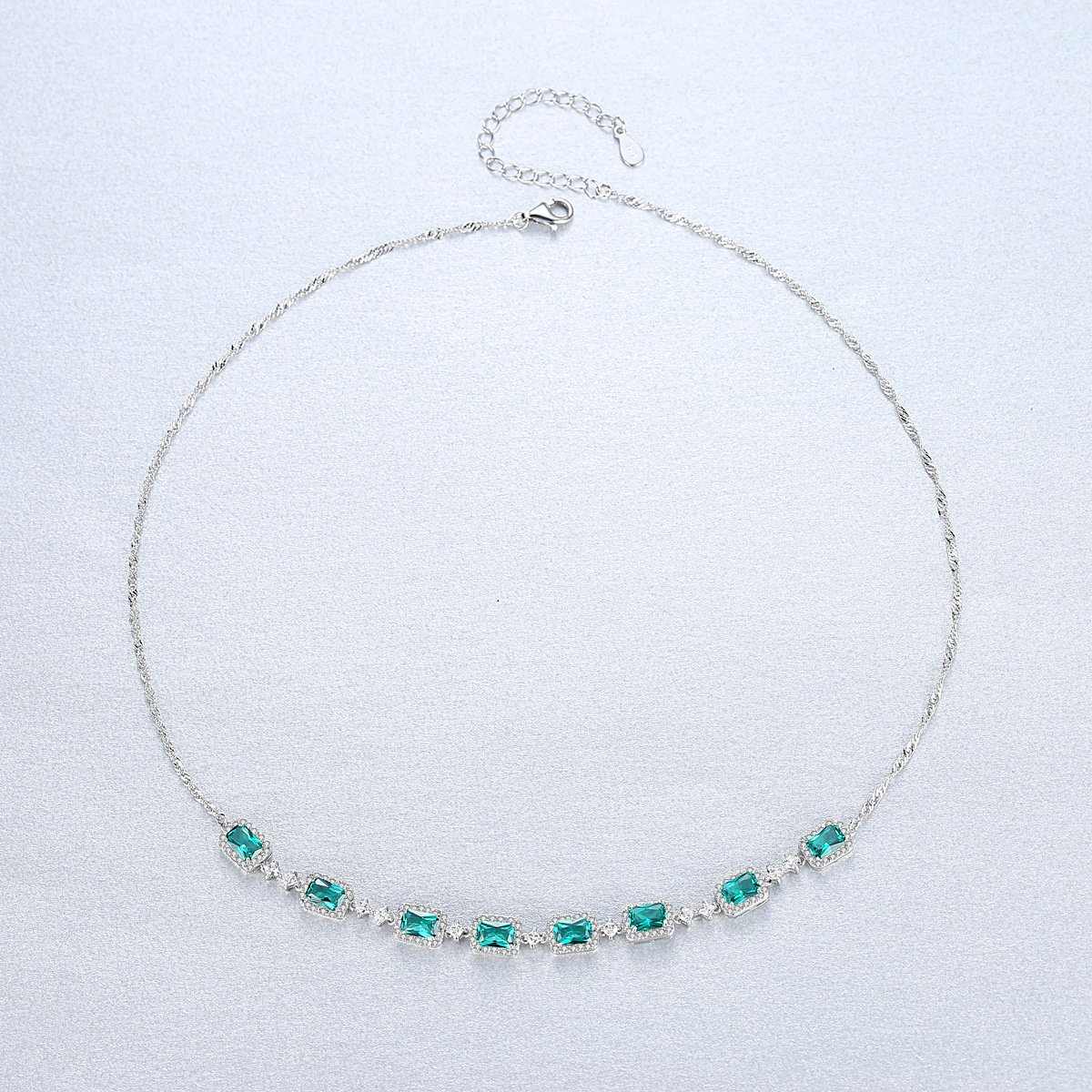 Emerald Tennis Necklace - HERS