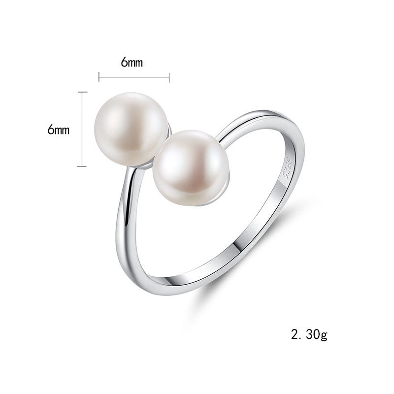 Double Freshwater Pearl Ring - HERS