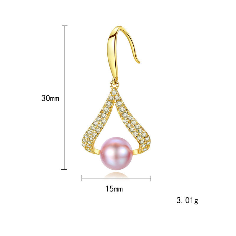 Gold and Pearl Earrings - HERS