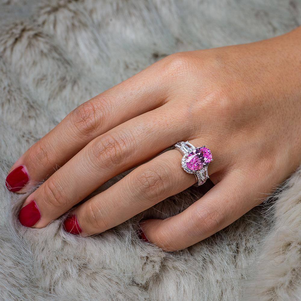 Oval Shaped Engagement Ring - HERS