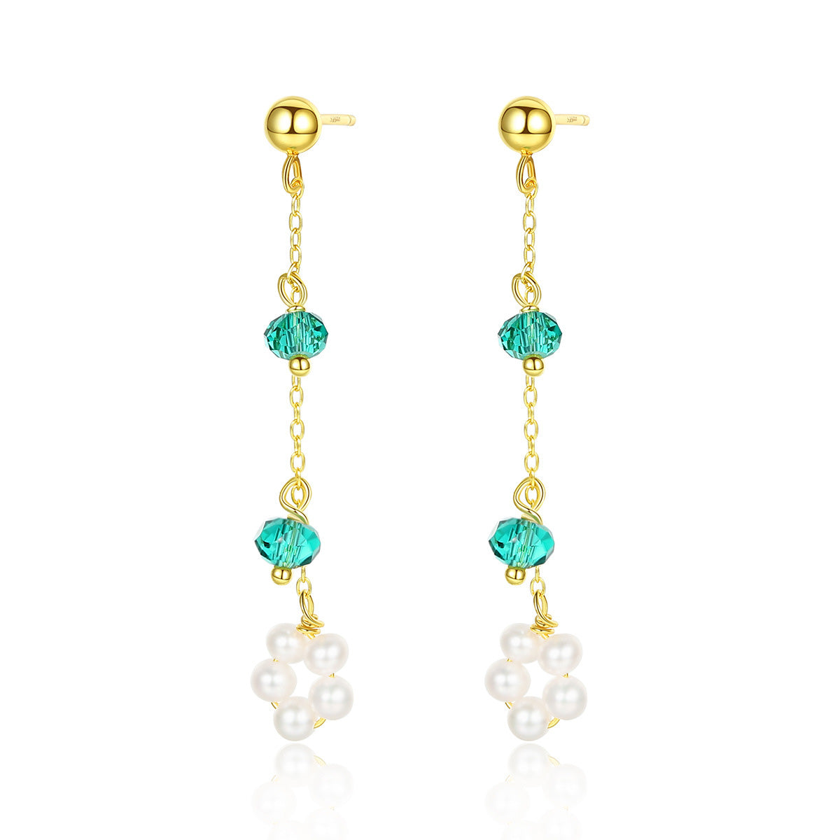 Pearl Crystal Earrings - HERS