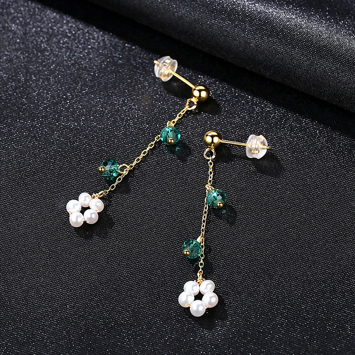 Pearl Crystal Earrings - HERS