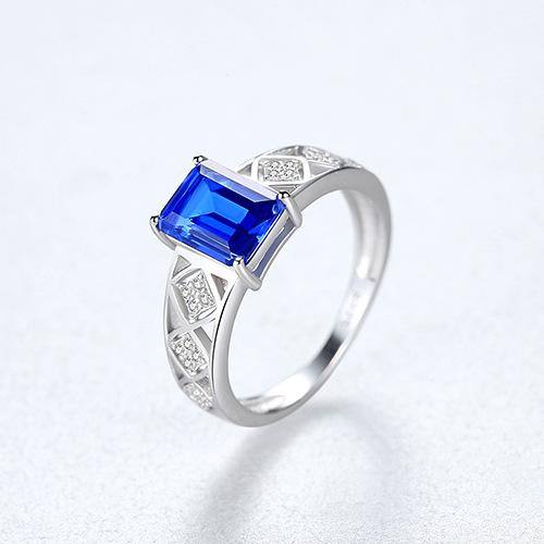 Emerald Cut Sapphire Ring - HERS