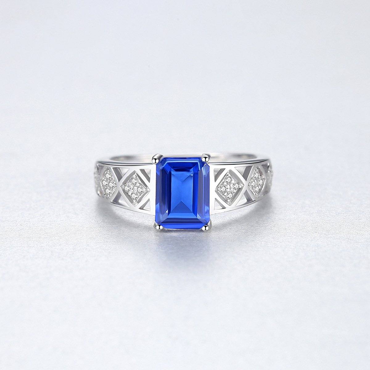 Emerald Cut Sapphire Ring - HERS
