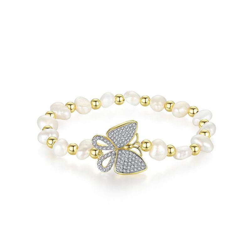 Butterfly Pearl Bracelet - HERS