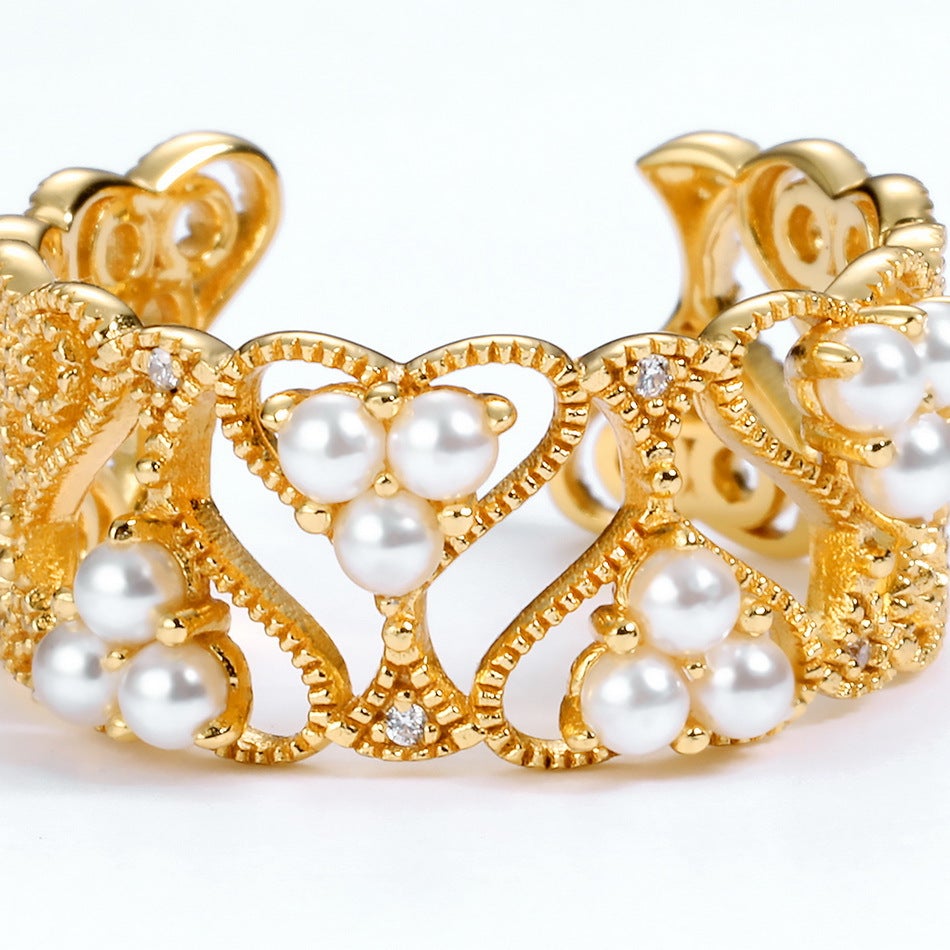 Gold Pearl Ring - HERS