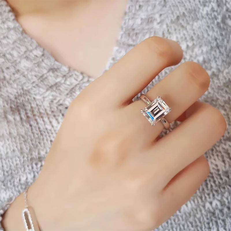Emerald Cut Solitaire Ring - HERS