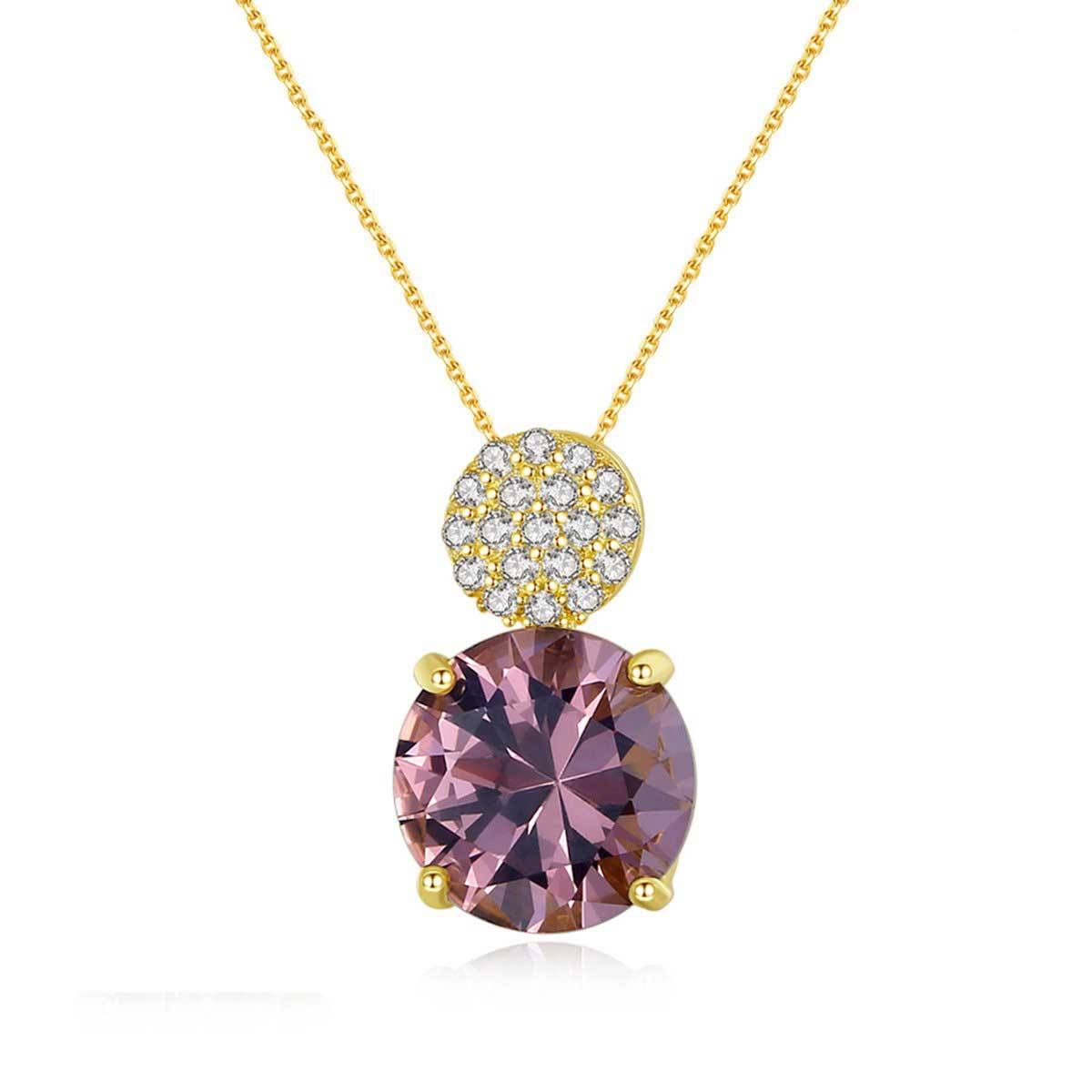 Morganite Necklace Simple Style - HERS