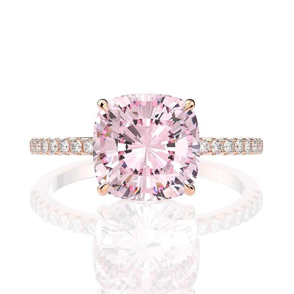 Pink Diamond Engagement Ring - HERS