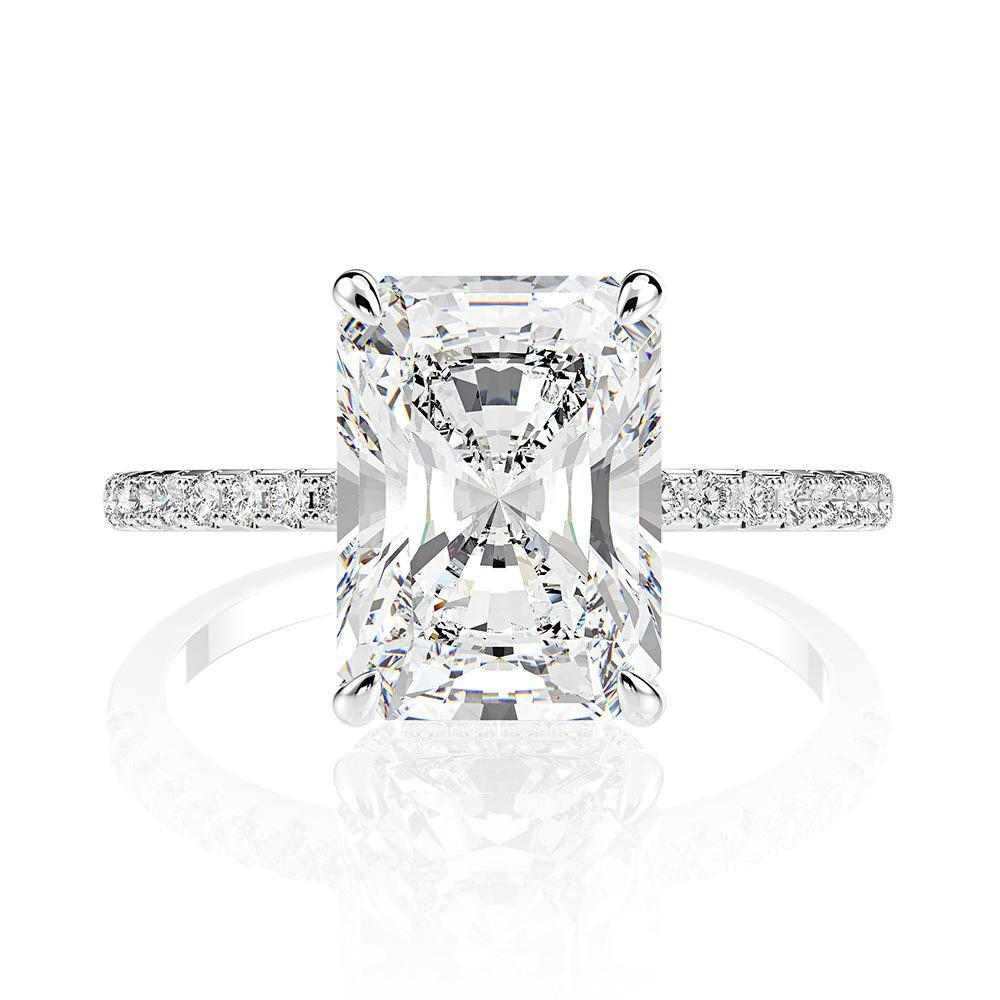 Radiant Cut Engagement Ring - HER'S