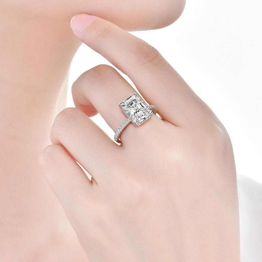 Radiant Cut Engagement Ring - HER'S