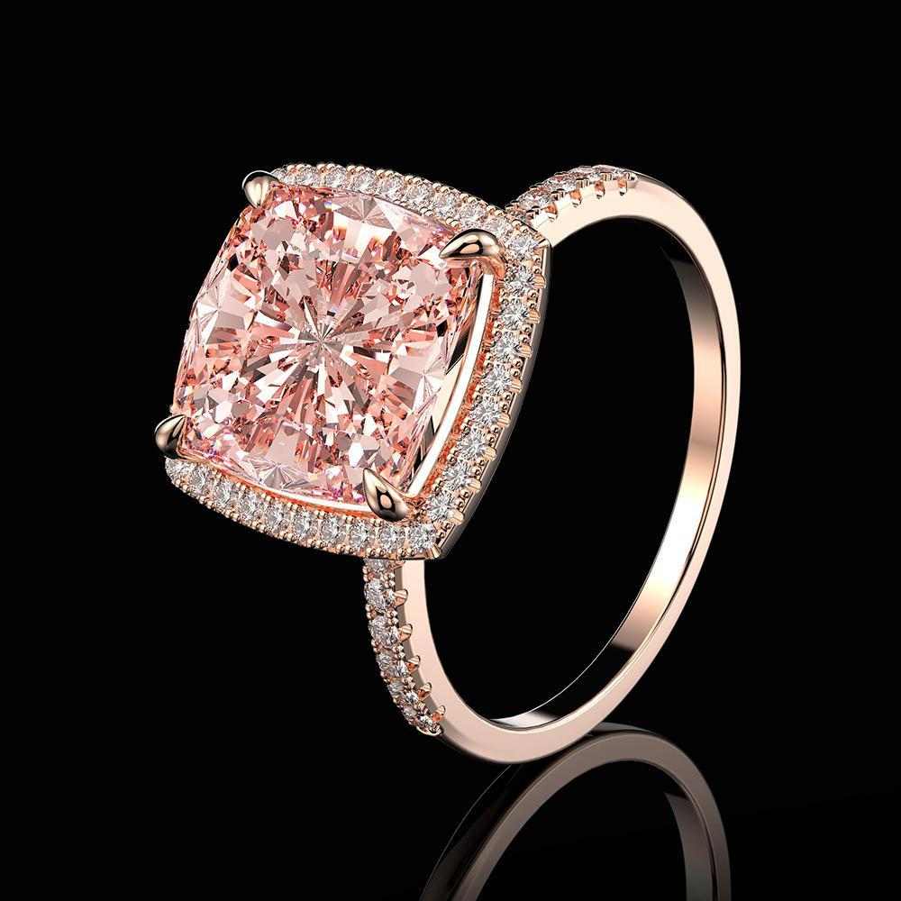 Rose Gold Morganite Ring - HER'S