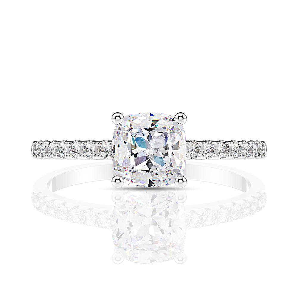 Cushion Cut Diamond Ring - HERS