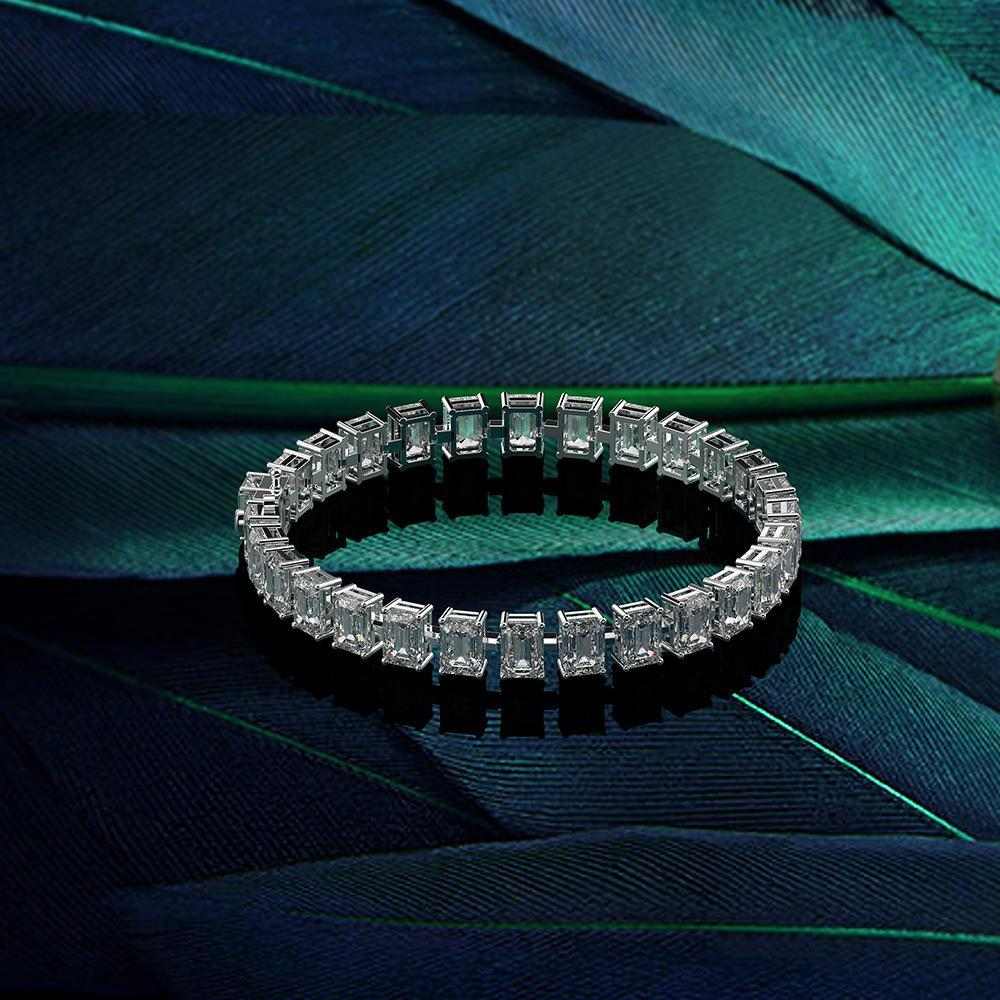 Emerald Cut Diamond Bracelet - HERS