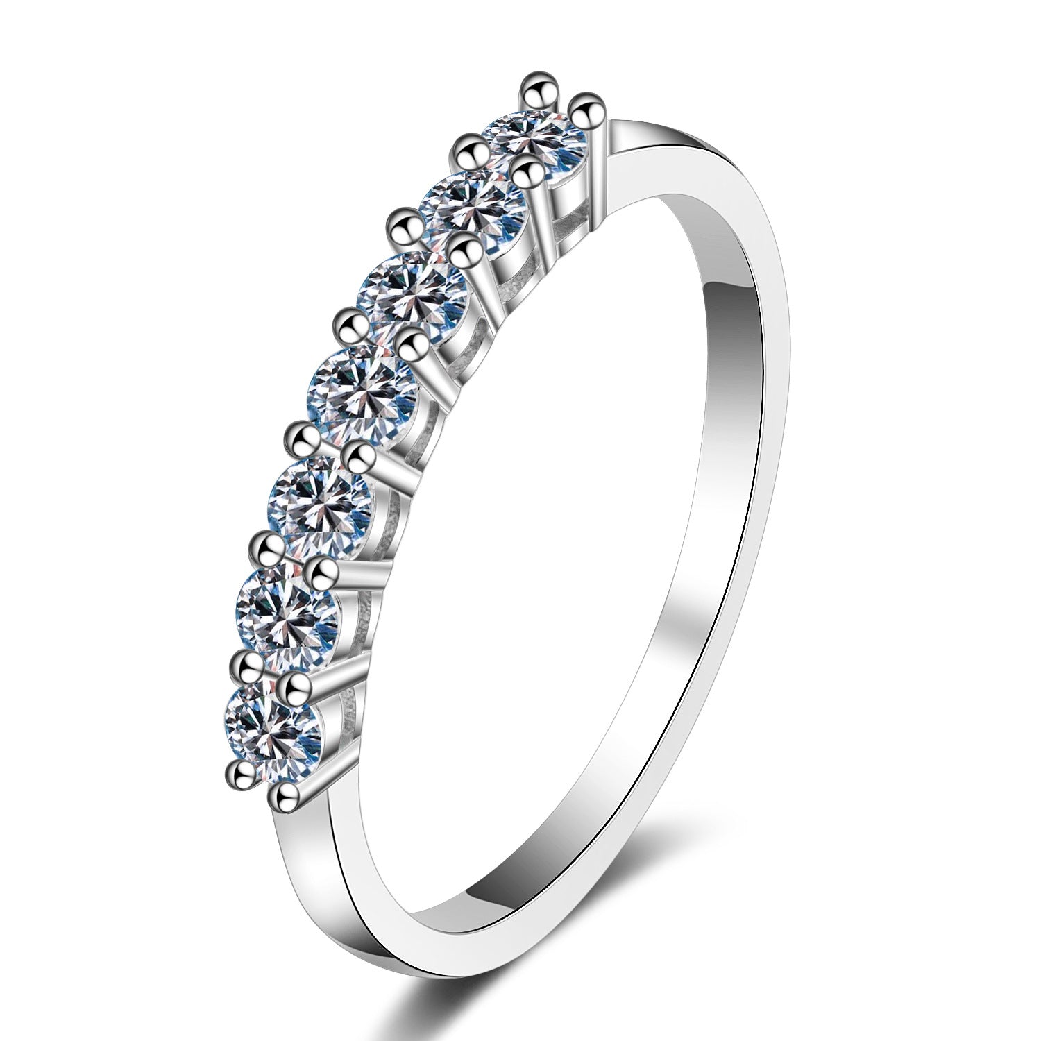 Moissanite Band - HERS