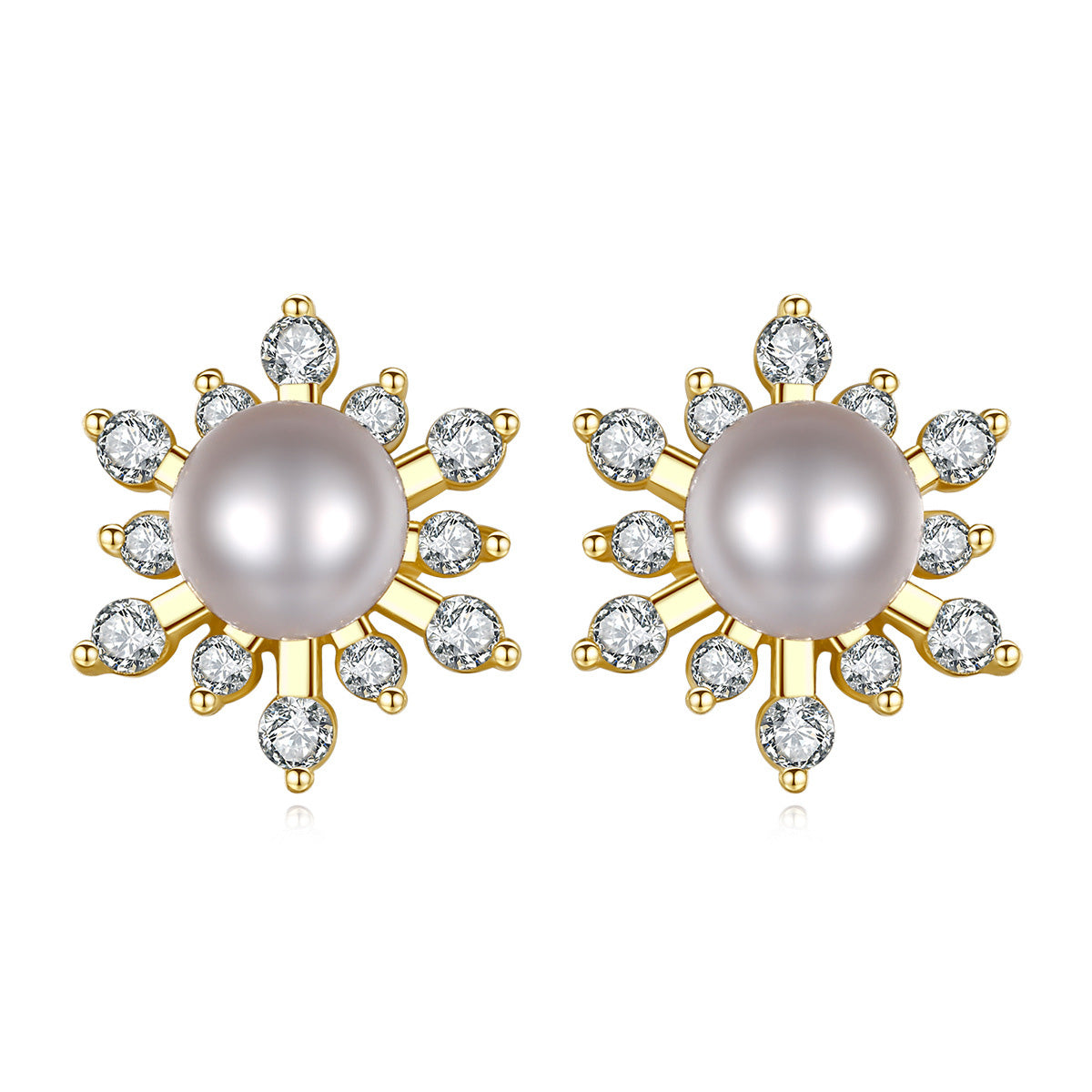 Pearl Cluster Stud Earrings - HERS