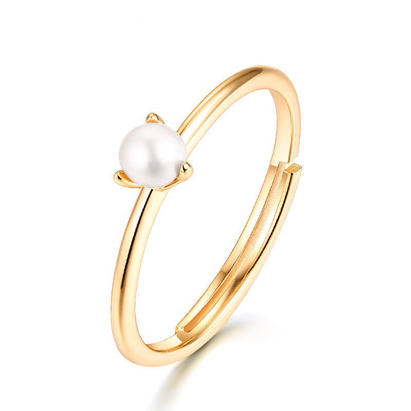 Dainty Pearl Ring - HERS