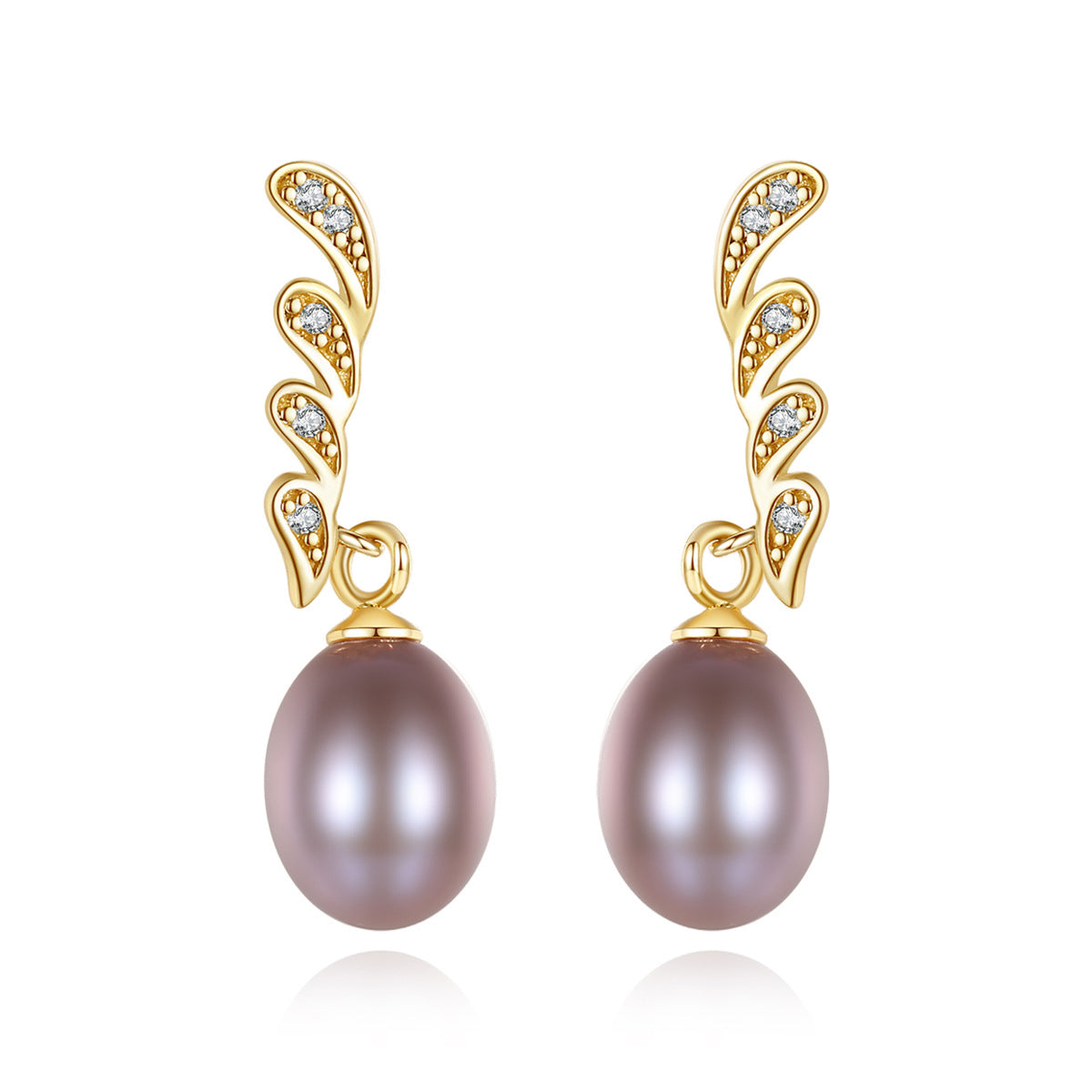 Pearl Gold Earrings - HERS