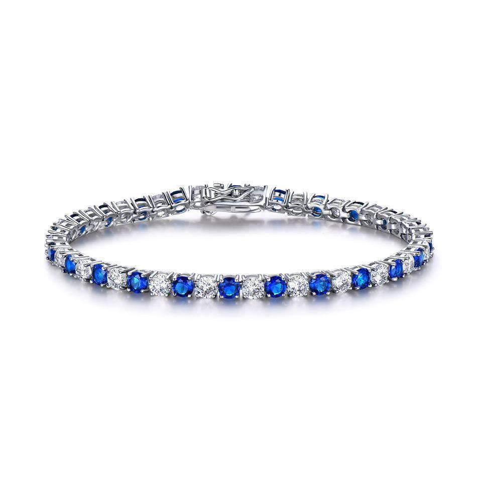 Sapphire and Diamond Tennis Bracelet - HER'S