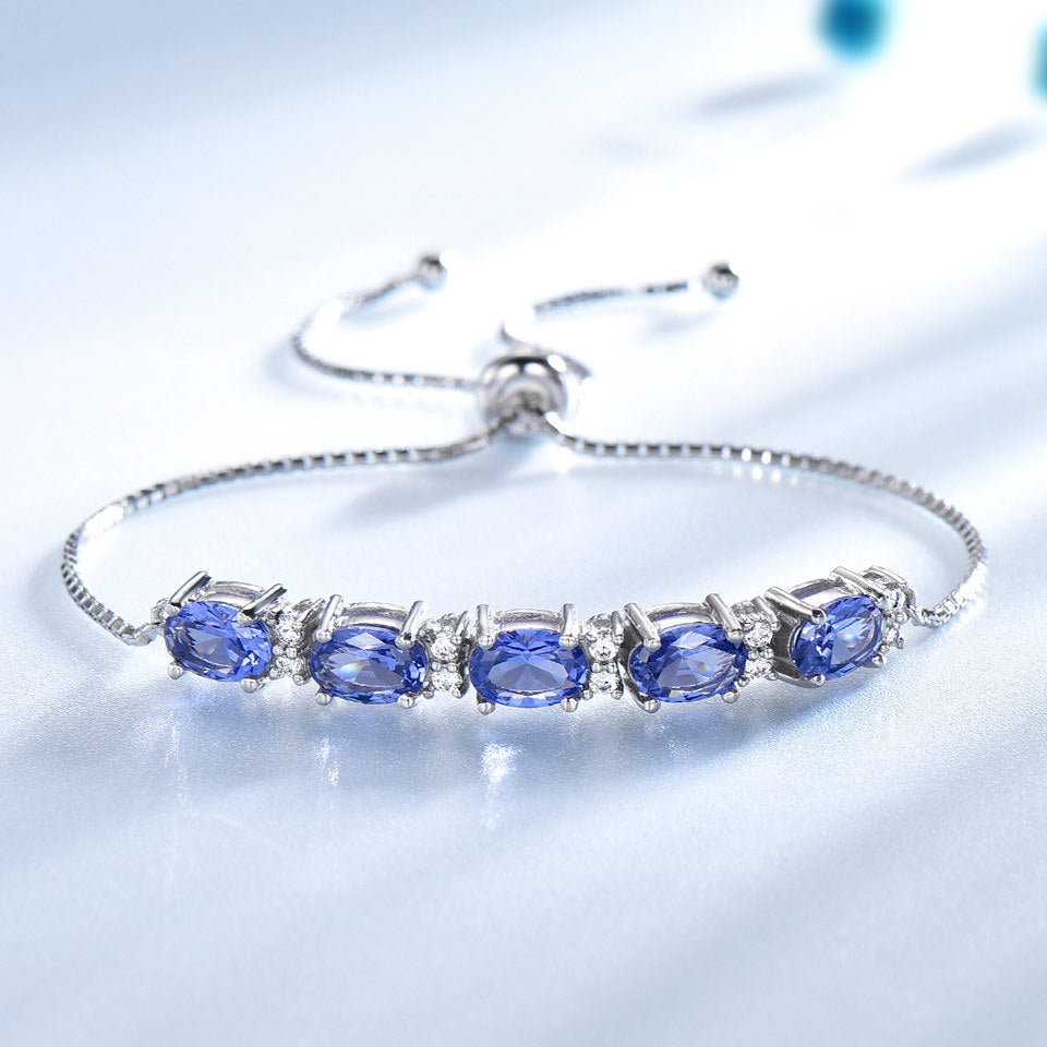 Blue Topaz Silver Bracelet - HERS
