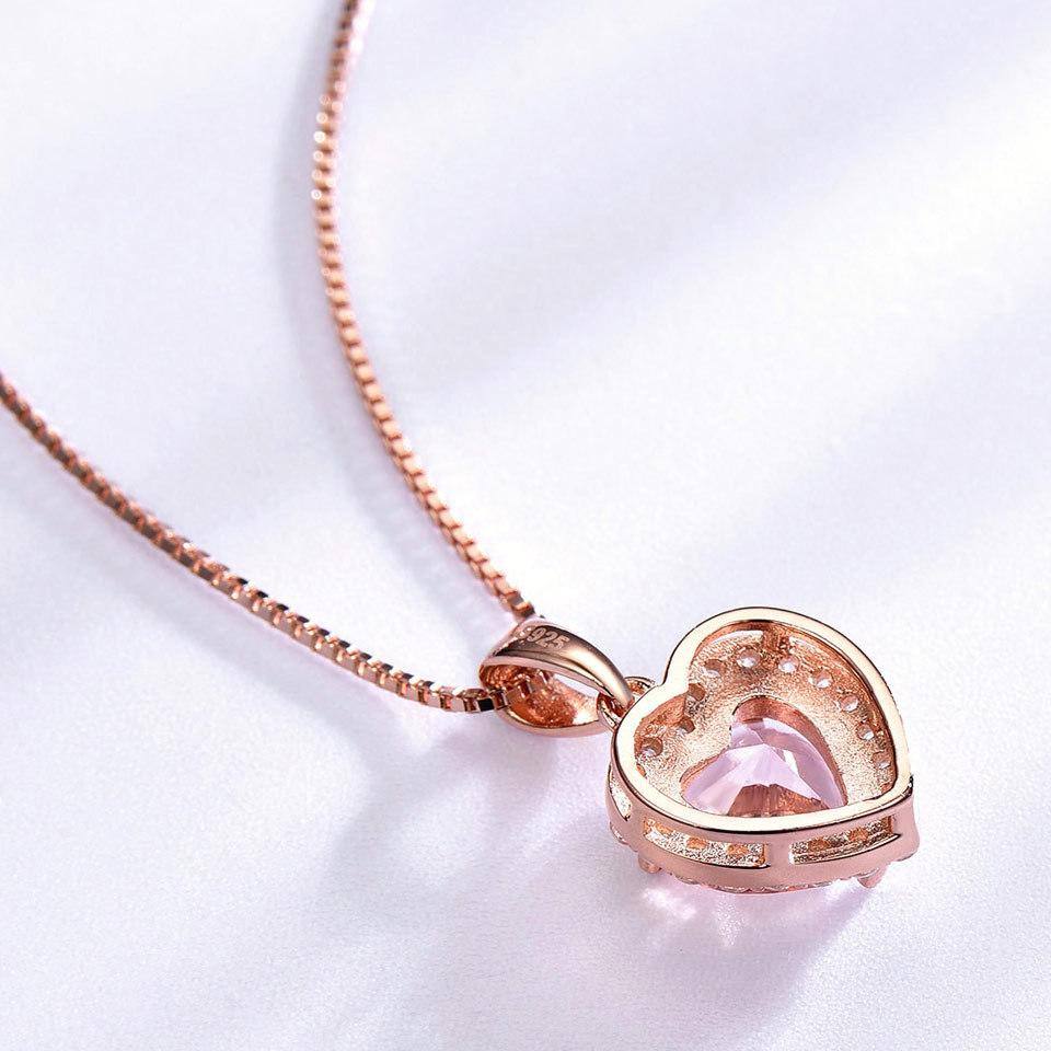 Rose Gold Morganite Necklace - HER'S