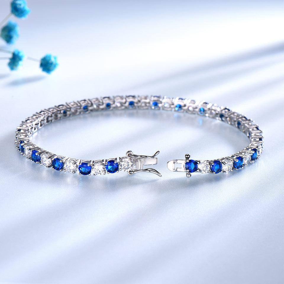 Sapphire and Diamond Tennis Bracelet - HER'S