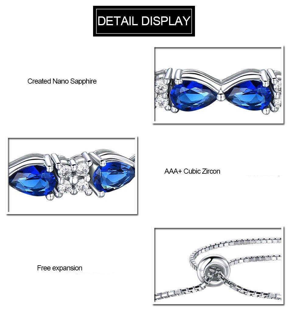 Sapphire Bracelet Adjustable - HER'S