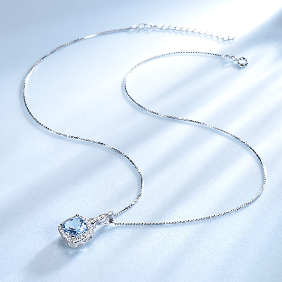 Sky Blue Topaz Necklace