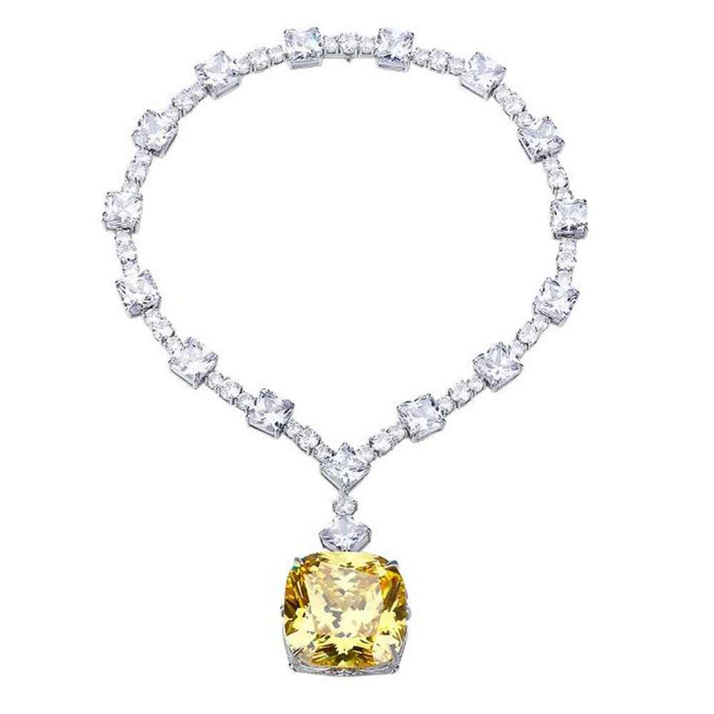 Big Yellow Diamond Necklace - HERS