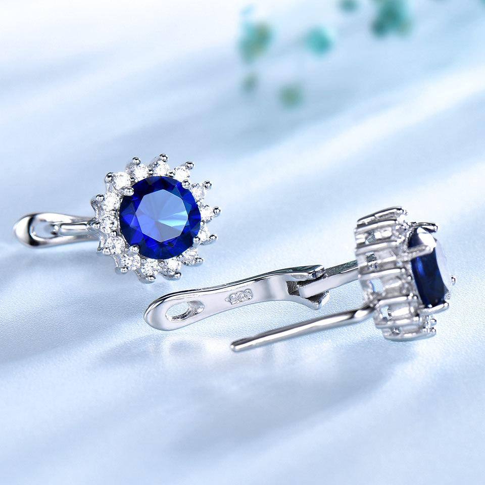 Vintage Blue Sapphire Earrings - HER'S