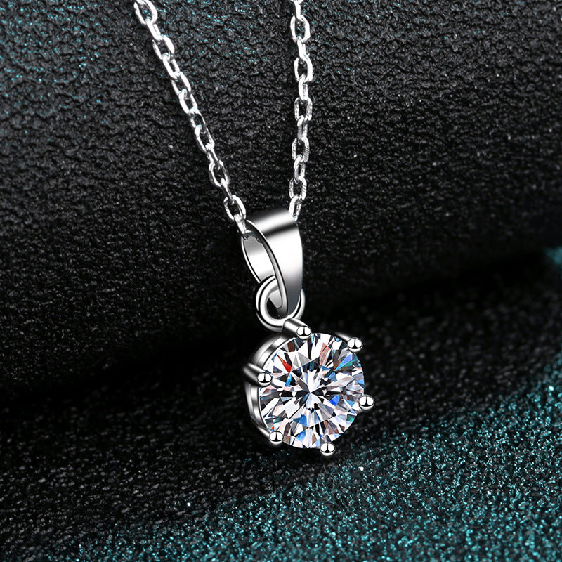 Moissanite Pendant Necklaces - HERS