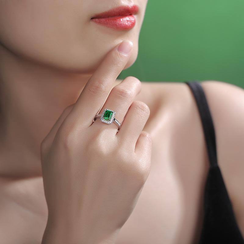 Emerald Green Ring - HERS