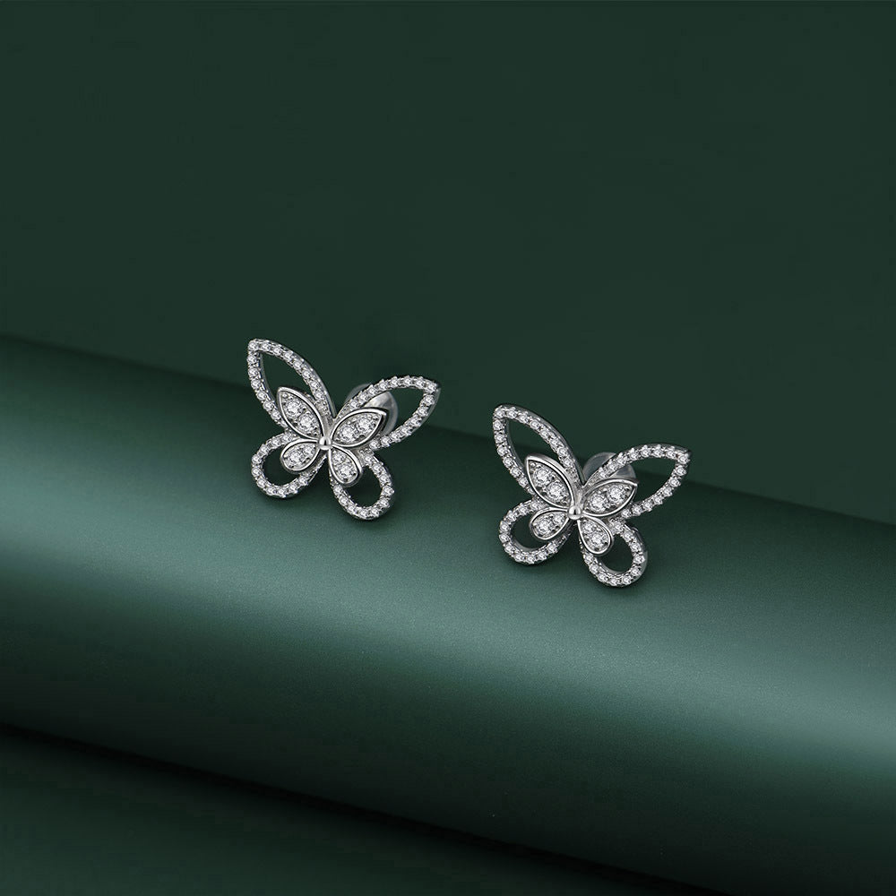 Butterfly Earrings Studs - HERS