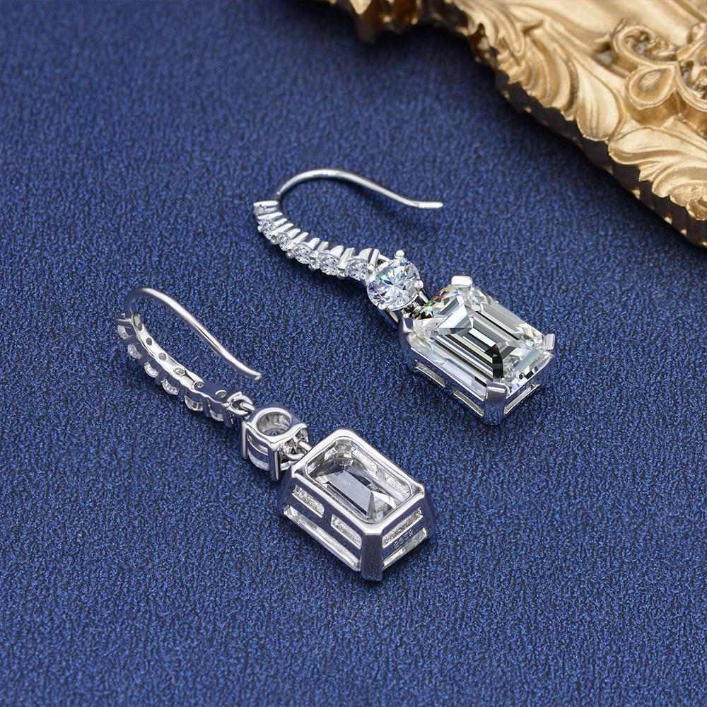 Emerald Cut Diamonds Earrings - HERS