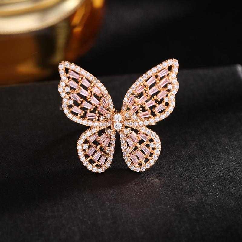 Adjustable Cute Butterfly Ring - HERS