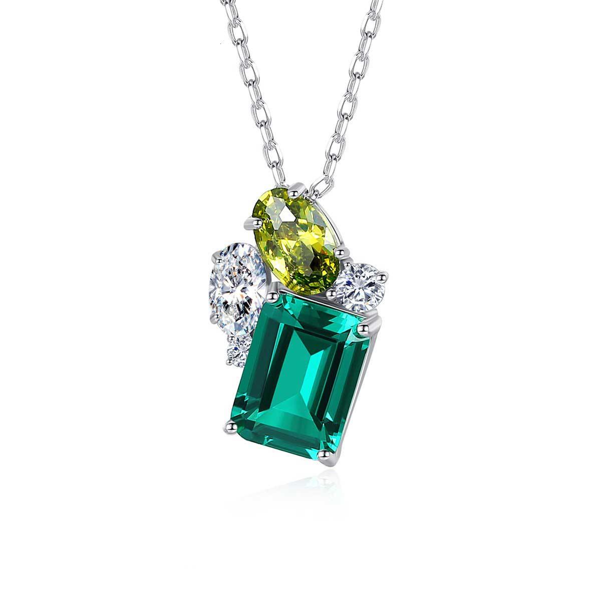 Emerald-Cut Emerald Necklace - HERS