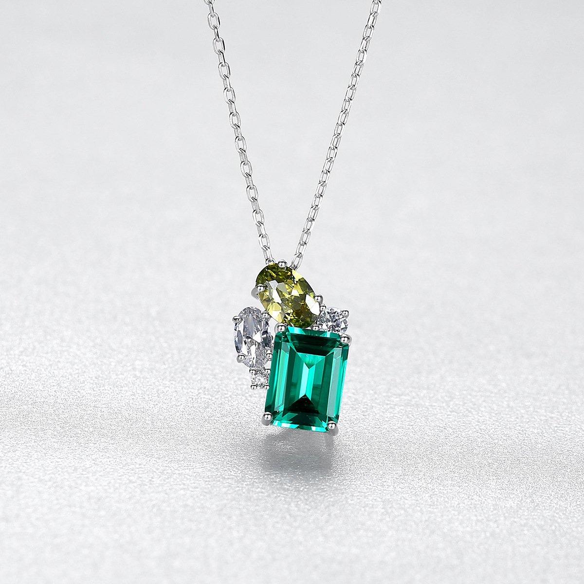 Emerald-Cut Emerald Necklace - HERS