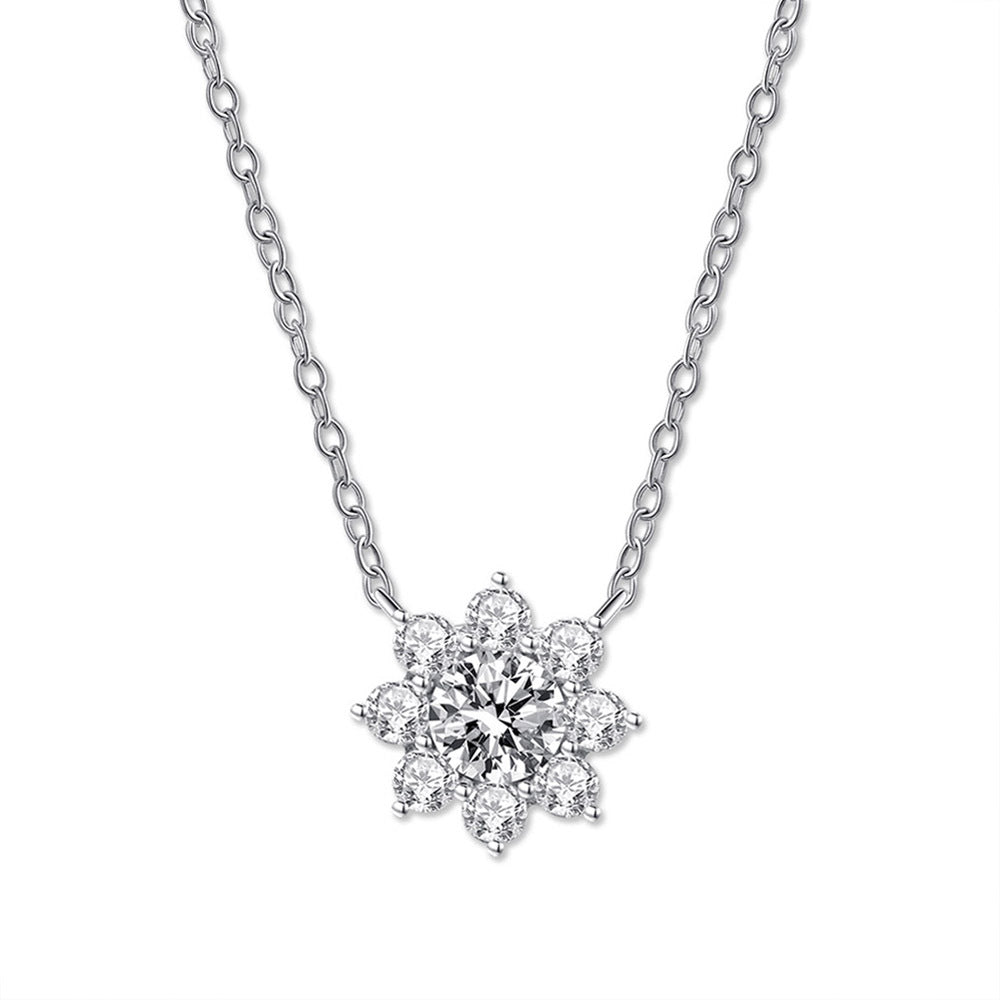 Diamond Sunflower Necklace - HERS