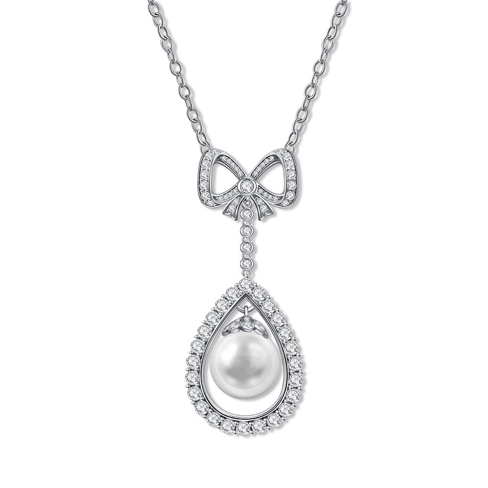 Pearl Diamond Necklace - HERS
