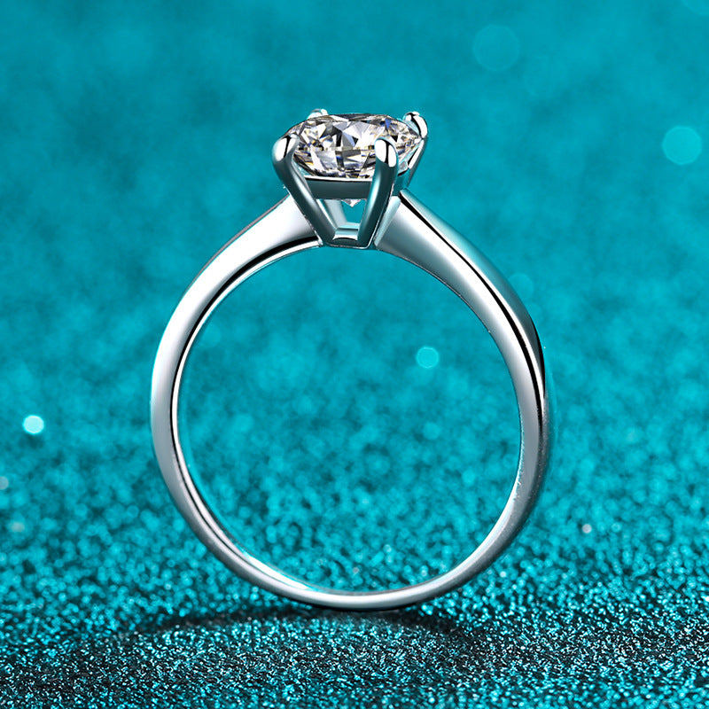 Moissanite Solitaire Ring - HERS