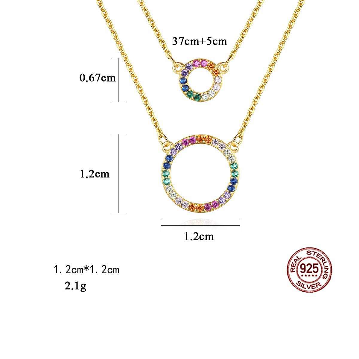 Multicolor Zircon Necklace - HERS