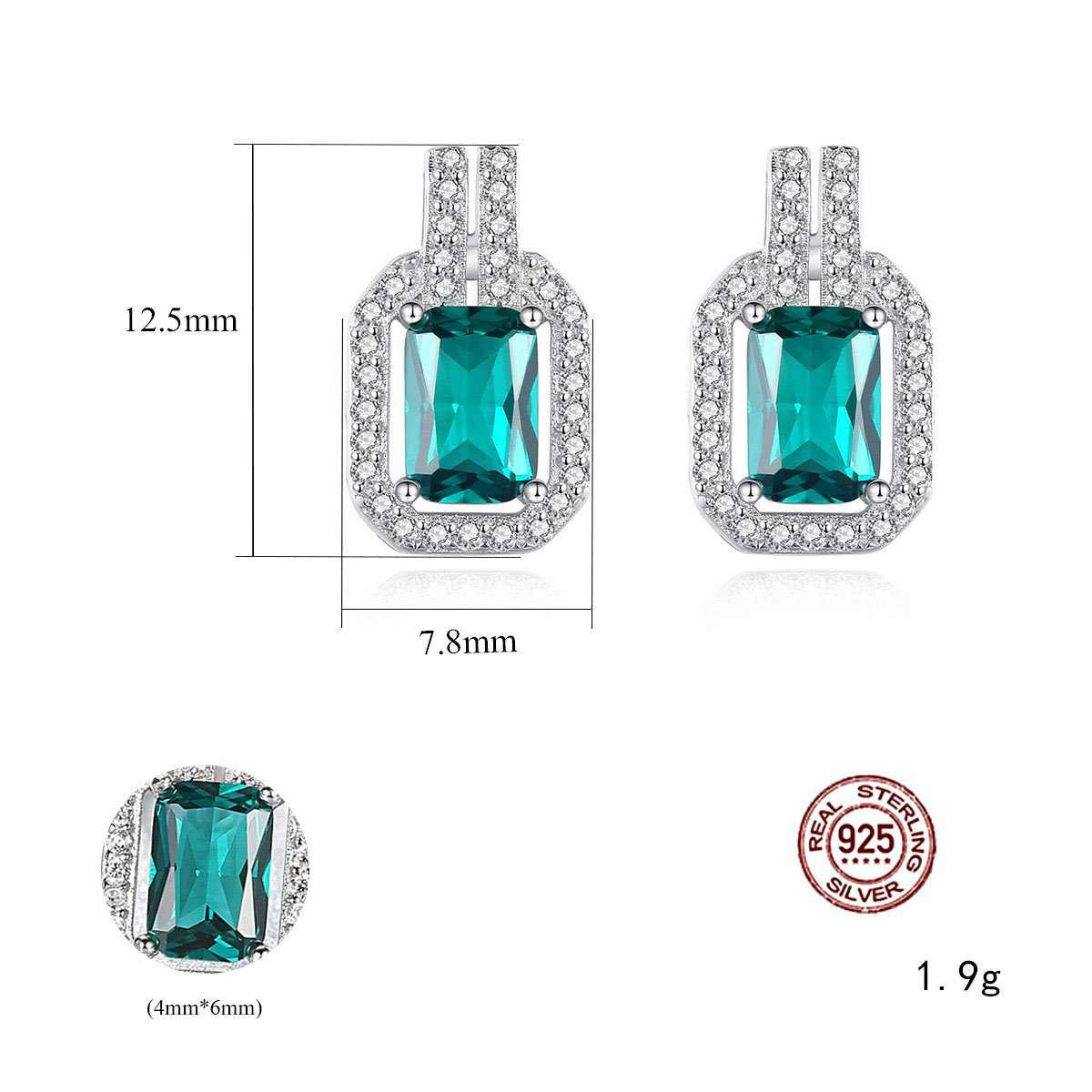 Emerald Stud Earrings - HERS